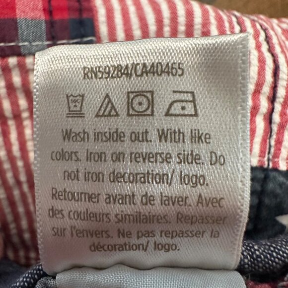 Gymboree Shorts Boys Size 6 Red White Blue Patriotic USA 4th of July Pull On - Picture 9 of 10